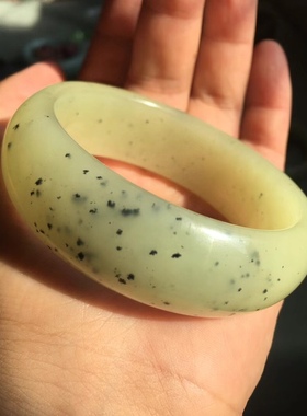 新疆和田玉且末黄口57玉镯手镯