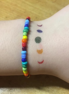 小众ins波西米亚风玻璃小手链