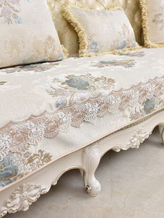 四季通用欧式皮沙发专用沙发垫123组合坐垫防滑三坐一贵妃沙发套L