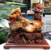 一博珊瑚玉天然摆件家居女时尚 项饰品2023年轻少女新款 婚礼精品