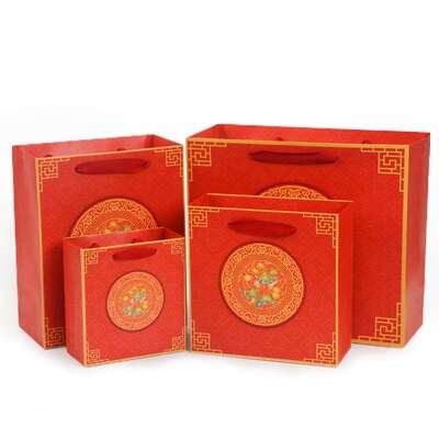 .chinese new year packaging bags present paper bags