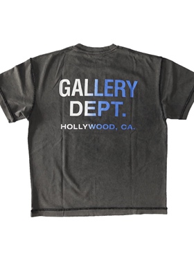 gallery dept新款复古渐变色印花宽松休闲短袖T恤潮