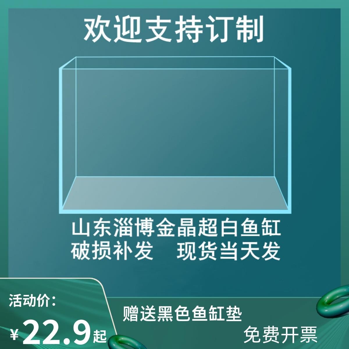 金晶五线超白鱼缸方缸钢化玻璃鱼缸乌龟缸混合养家庭鱼缸溪流缸-封面