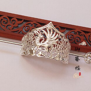 汉服明制发冠男女头饰古风凤凰发冠百搭束发头冠盘发冠