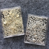 kokes美甲米色白色全圆弧度高亮珍珠混装 包邮 盒 非偏远满68元