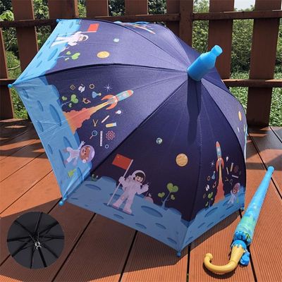 航天员儿童雨伞防晒遮阳太阳伞小学生幼儿园男女孩公主自动长柄伞
