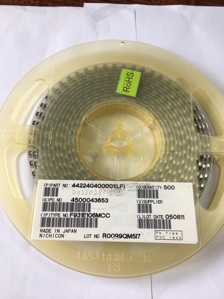 F931E106MCC 钽电容 10UF 25V C型6032-28 106M