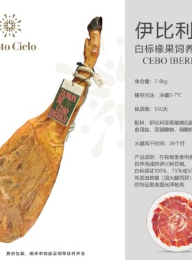 西班牙火腿整只伊比利亚黑猪后腿