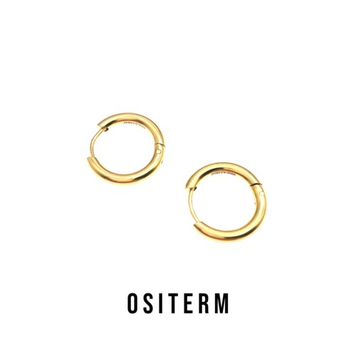 ositerm新品经典金色不褪色耳环