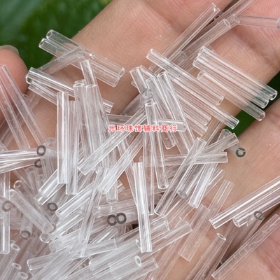 多尺寸2mm-20mm透明白色玻璃管珠
