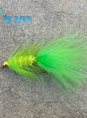 Wooly bugger武力八哥飞蝇钩翘嘴青稍红尾昆虫格里菲斯疯狂查理