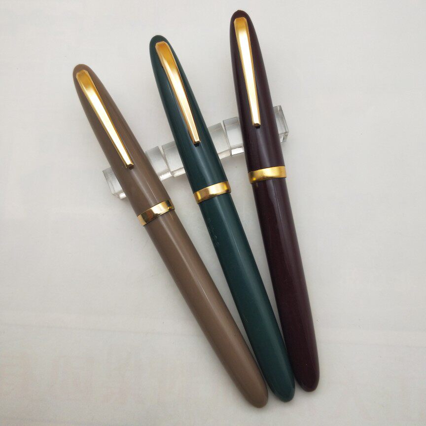 八十年代老库存钢笔上海永生36型螺旋帽铱金笔