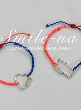 韩国东大门进口925绳子拼接吊坠