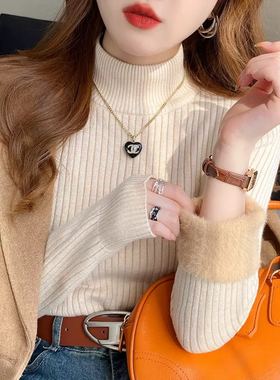 【甜馨粉丝专享】一体绒半高领百搭打底25112903