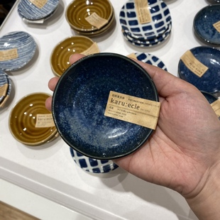 nitori尼达利日本进口超轻量味料碟日式凉菜碟和风复古调料小碟子