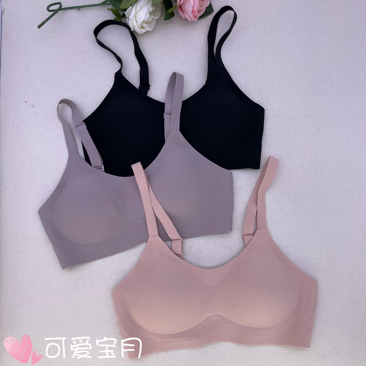 flora韩国无痕中厚款文胸内衣