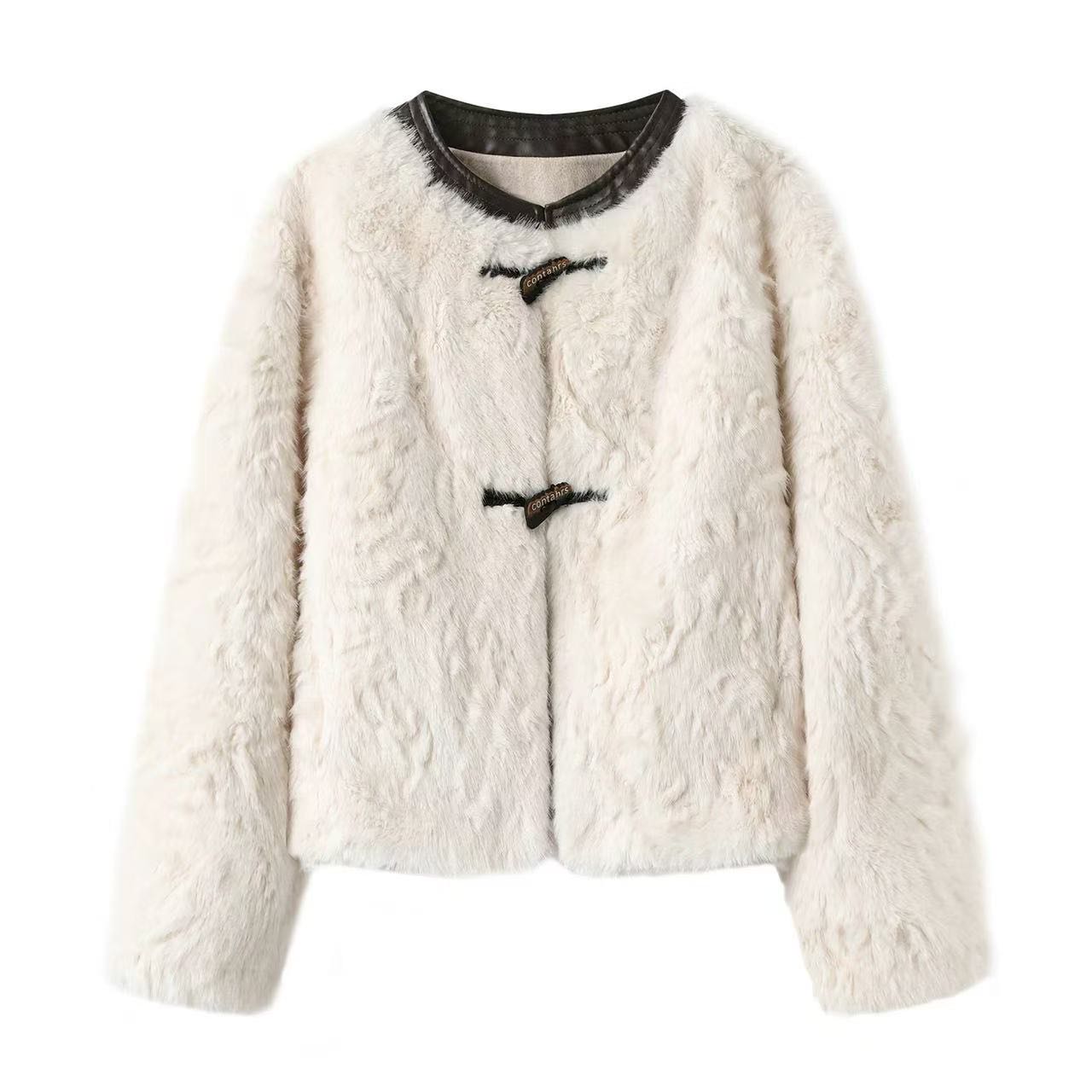 【小田粉丝专享  】气质牛角扣高级感皮毛一体 25112901