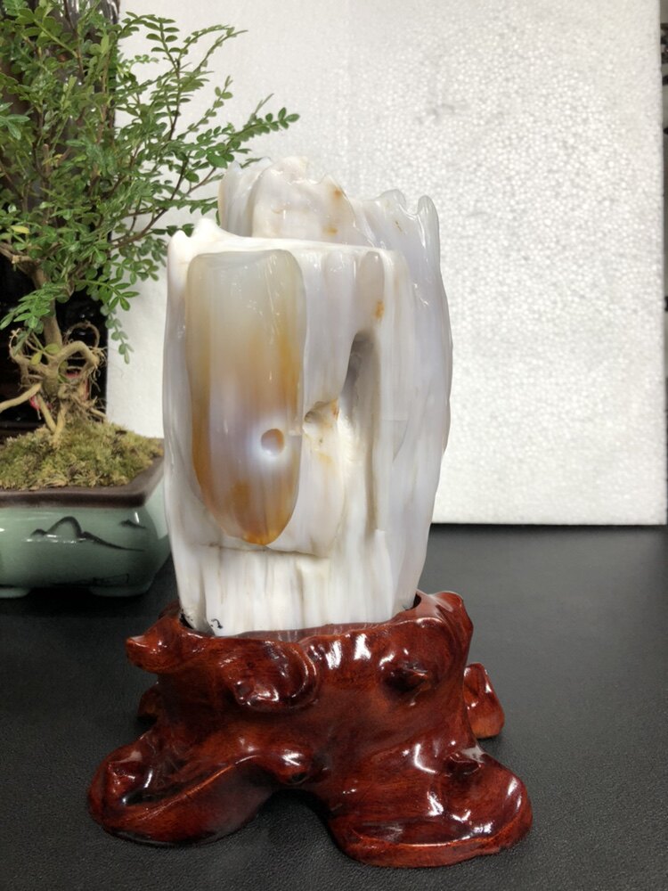 缅甸树化玉摆件