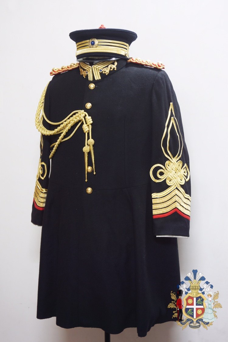 高端金属丝铜丝盘花版新军陆军单排扣大礼服