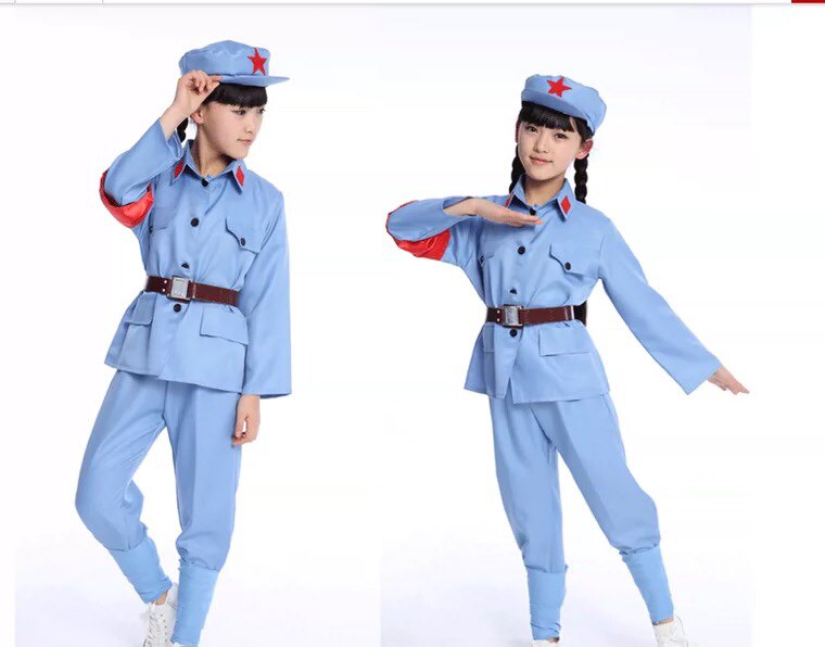 军装红星闪闪大合唱舞蹈演出服