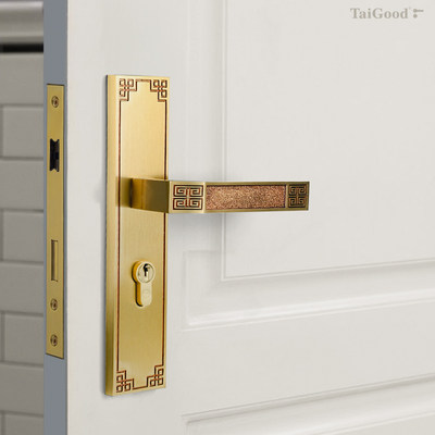 世连泰好铜锁中式门锁室内木门房间家用门锁卧室静音卫生间锁1958