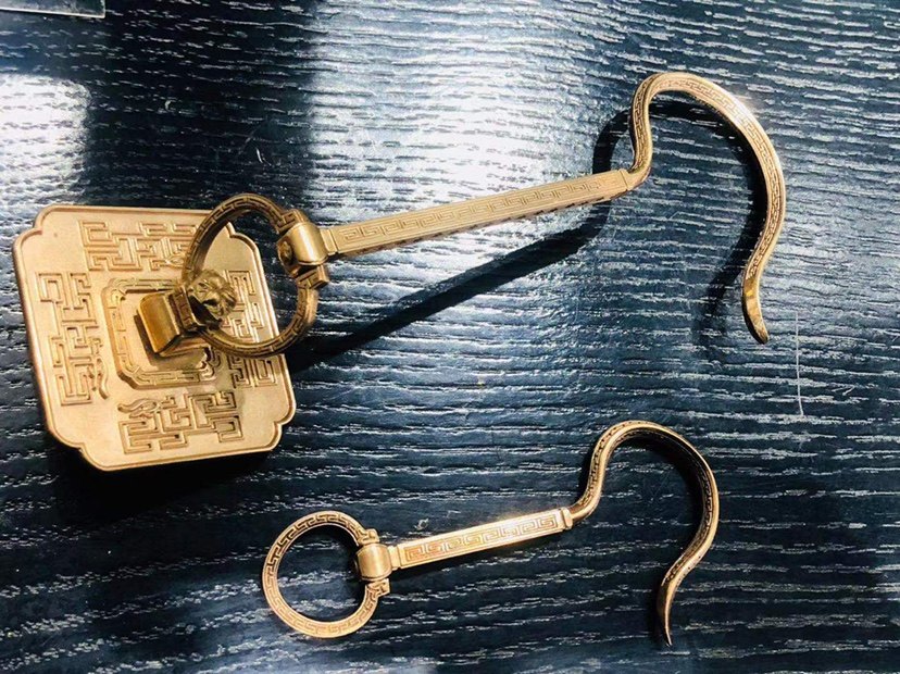 绣眼笼暗绿笼南笼方笼 新款一板一亮套钩磷铜全回文绣眼霸王钩