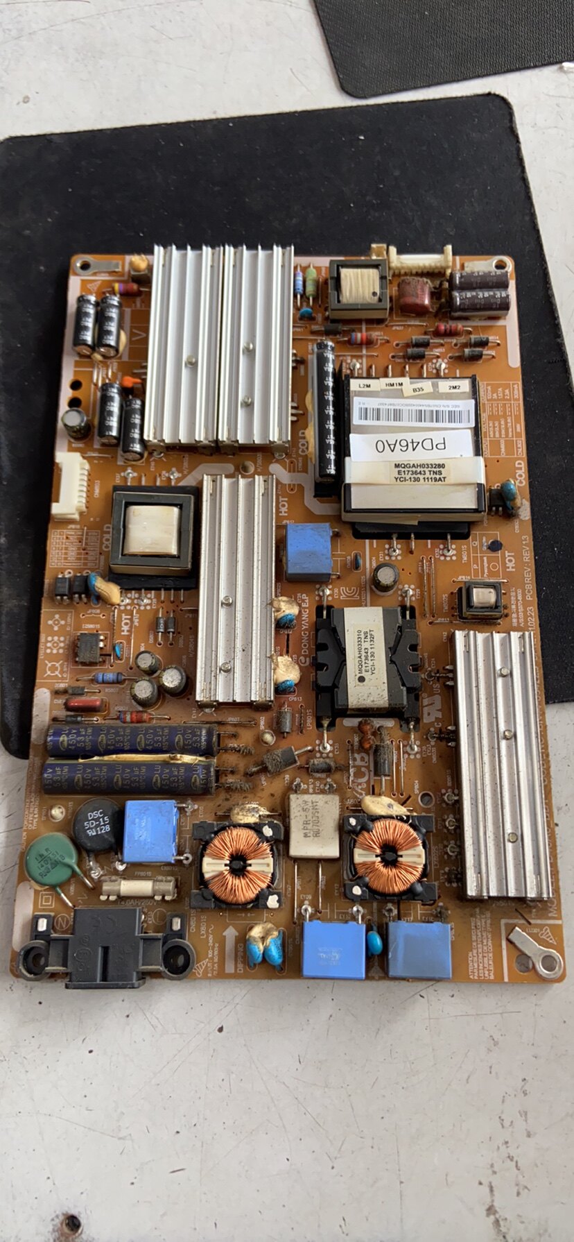 原装三星UA40D5000PR电源板 PD46A0_BDY BN44-00422B拆机