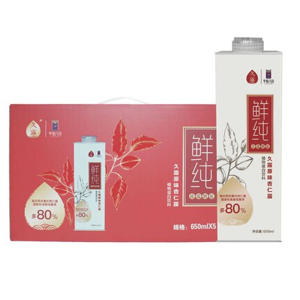 久露植物蛋白杏仁露不加香精色素防腐剂原味产品新上市推荐包邮