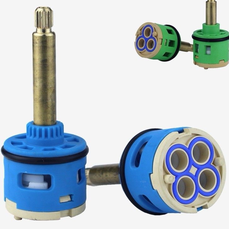 淋浴房水龙头阀芯配件花洒浴缸混水阀开关三档四档3孔4孔暗装加长