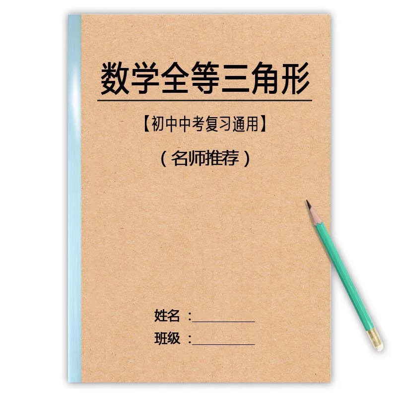 初中中考数学全等三角形问题常见的八种辅助线作用附答案练习本