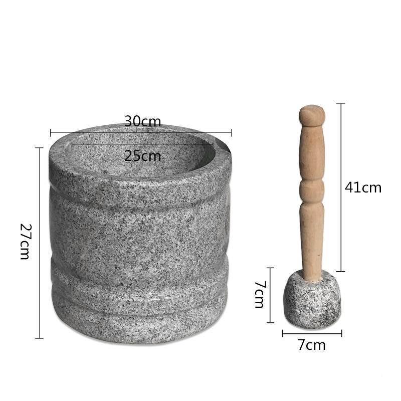 号大石窝窝纯手辣辣子石碓棒捶打小型老式石臼工石头大蒜椒