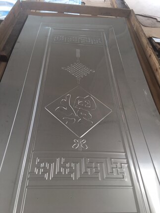 定制304古铜不锈钢大门压花板玫瑰金磨砂封板钛金KTV门板厂家直销