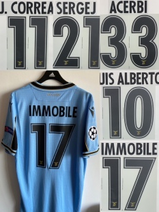 意甲拉齐奥2021赛季120周年纪念印字 金队徽 内有多选 Deko正版