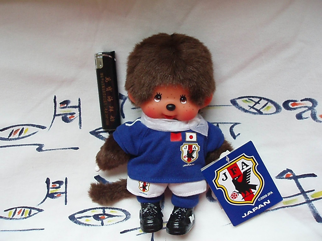 蒙奇奇 monchhichi 2010年 日本足球队 JFA 世界杯 蓝队服 男生