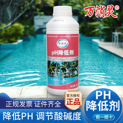 万消灵游泳池PH降低剂酸粉ph降解剂水质调节剂酸碱值平衡水体处理