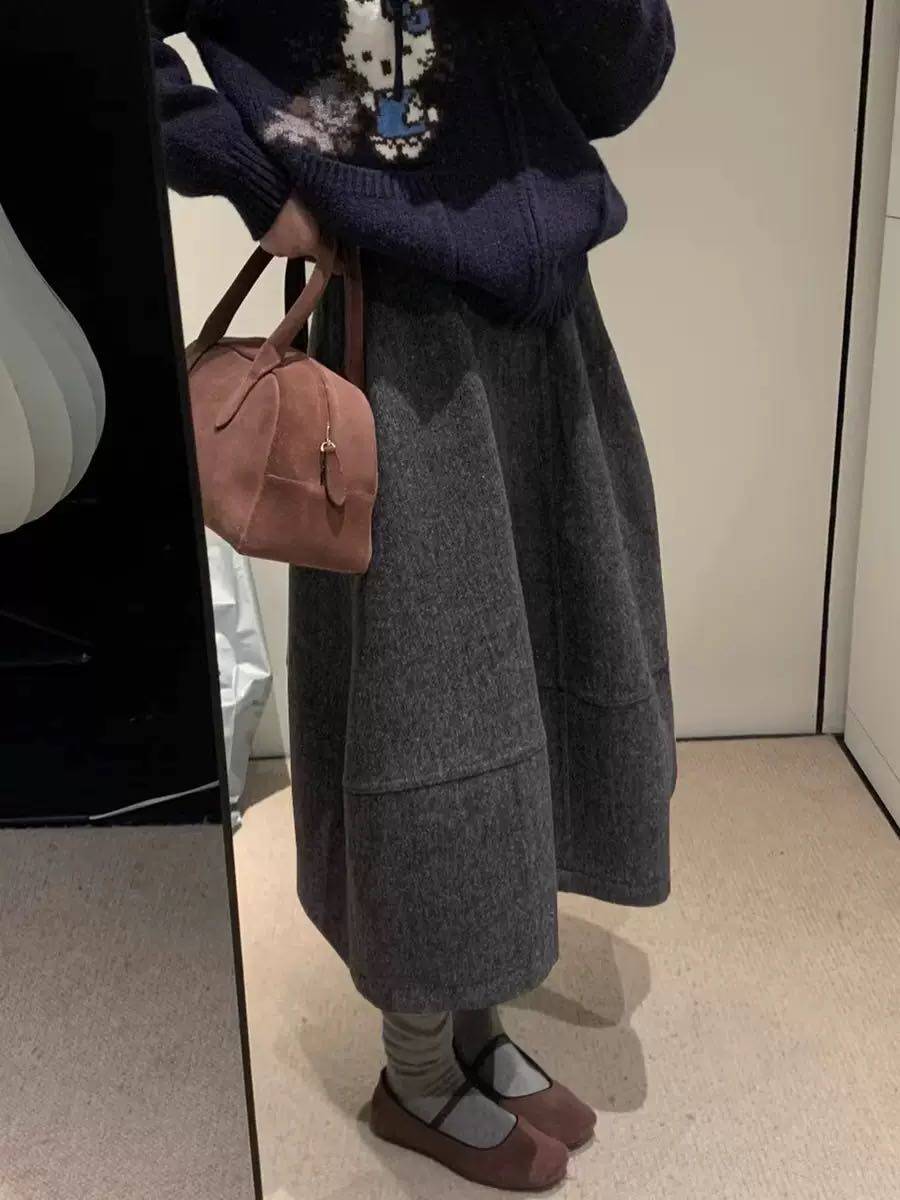 【甜馨粉丝专享】毛呢格纹高腰百搭半裙26010703,女装/女士精品,汉服连衣裙,淘宝优惠券,粉丝福利购,淘宝优惠卷