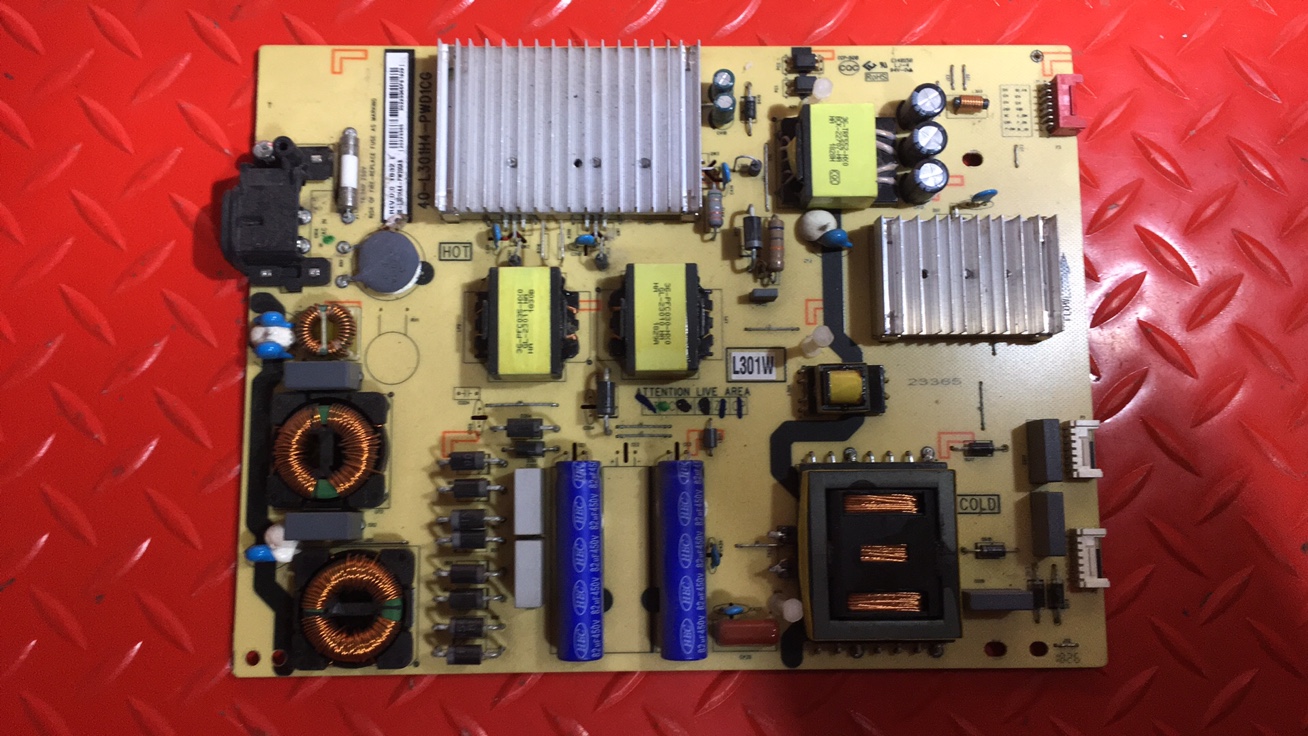 测TCL L65E5800A-UD电源板40-L301H4-PWD1CG 08-L301HA4-PW200AB