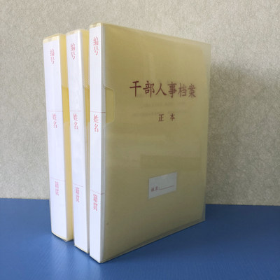 10个装 新标准A4干部人事档案盒 PP档案盒塑料盒资料收集整理