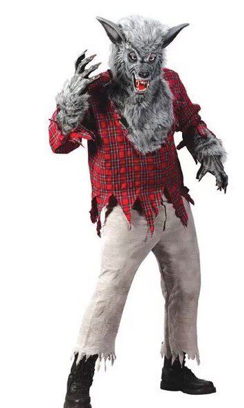 cos万圣节服装高档成人狼人套装狼人服装大灰狼衣服恶狼服装
