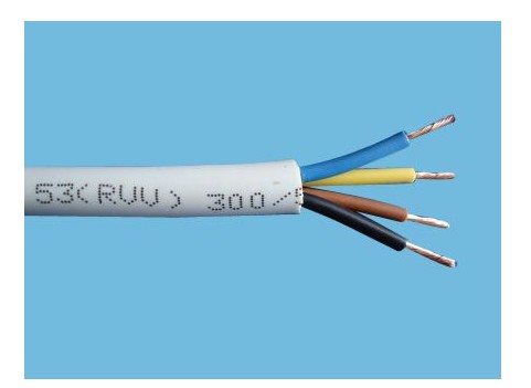 电线电缆0.5平方 4芯软 护套线 RVV4X0.5信号线 电源线 纯铜 电子/电工 护套线 原图主图