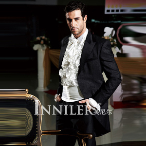 定做男士西装西服 新郎结婚礼服 新款燕尾服套装 欧式宫廷演出服