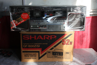 800 夏普GF 黑色.. 98成新 说明书包装 收录机 日本SHARP