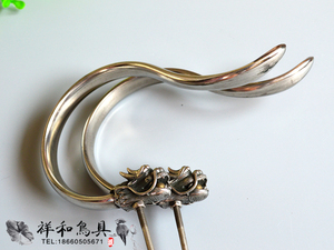 画眉鸟笼不锈钢龙头钩子（挂钩精品百灵鹩哥竹鸟笼龙戏珠）