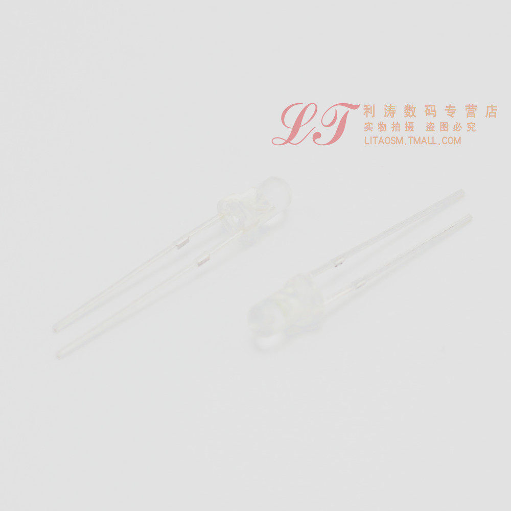 利涛丨5mm 白色 暖白色 F5 发光管 LED二极管 LED白灯(1000只)