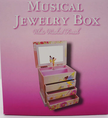 MUSICAL JEWELRY BOX小仙女芭蕾女孩四层首饰盒收纳盒音乐珠宝盒