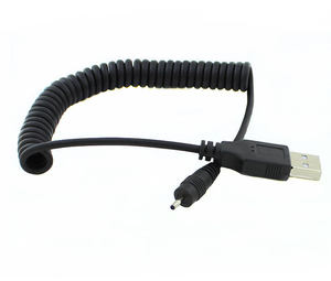 车载弹簧充电线 USB转DC2.0充电线伸缩充电线 USAB AM/DC2.0