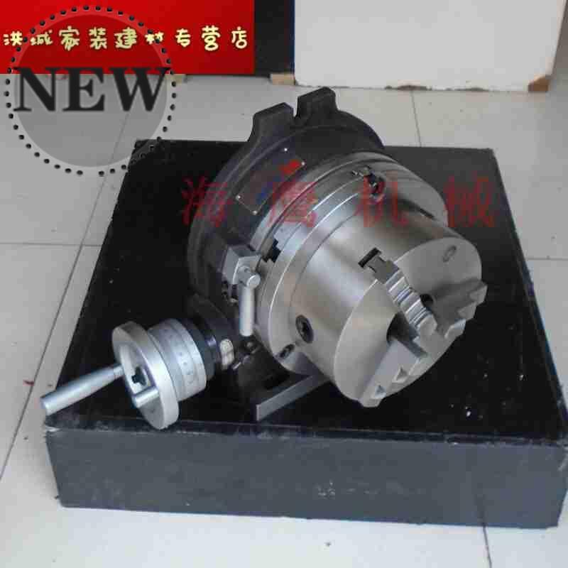 分度盘旋转台分度头立卧两用分度盘配卡盘铣床回转工作台4