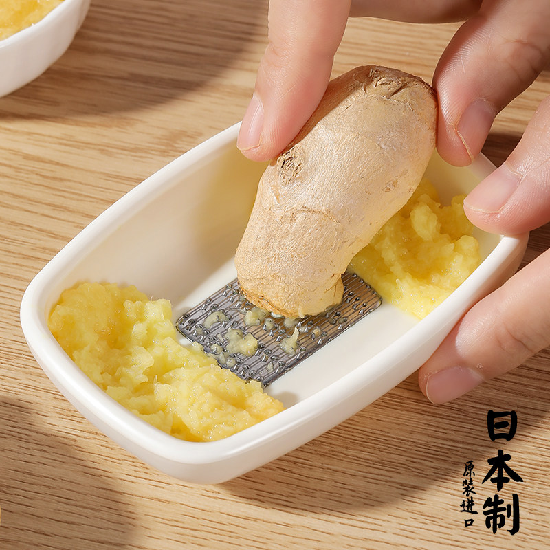 日本进口磨蒜泥神器手动擦姜蓉图片