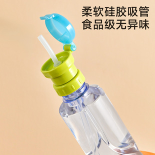 露思同款矿泉水吸管盖饮料瓶盖帽转换头便携儿童宝宝防呛喝水神器