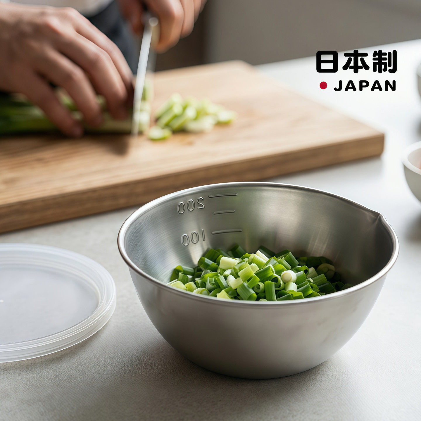 日本进口ECHO不锈钢调料理碗带刻度烘焙打鸡蛋专用家用备菜日式小